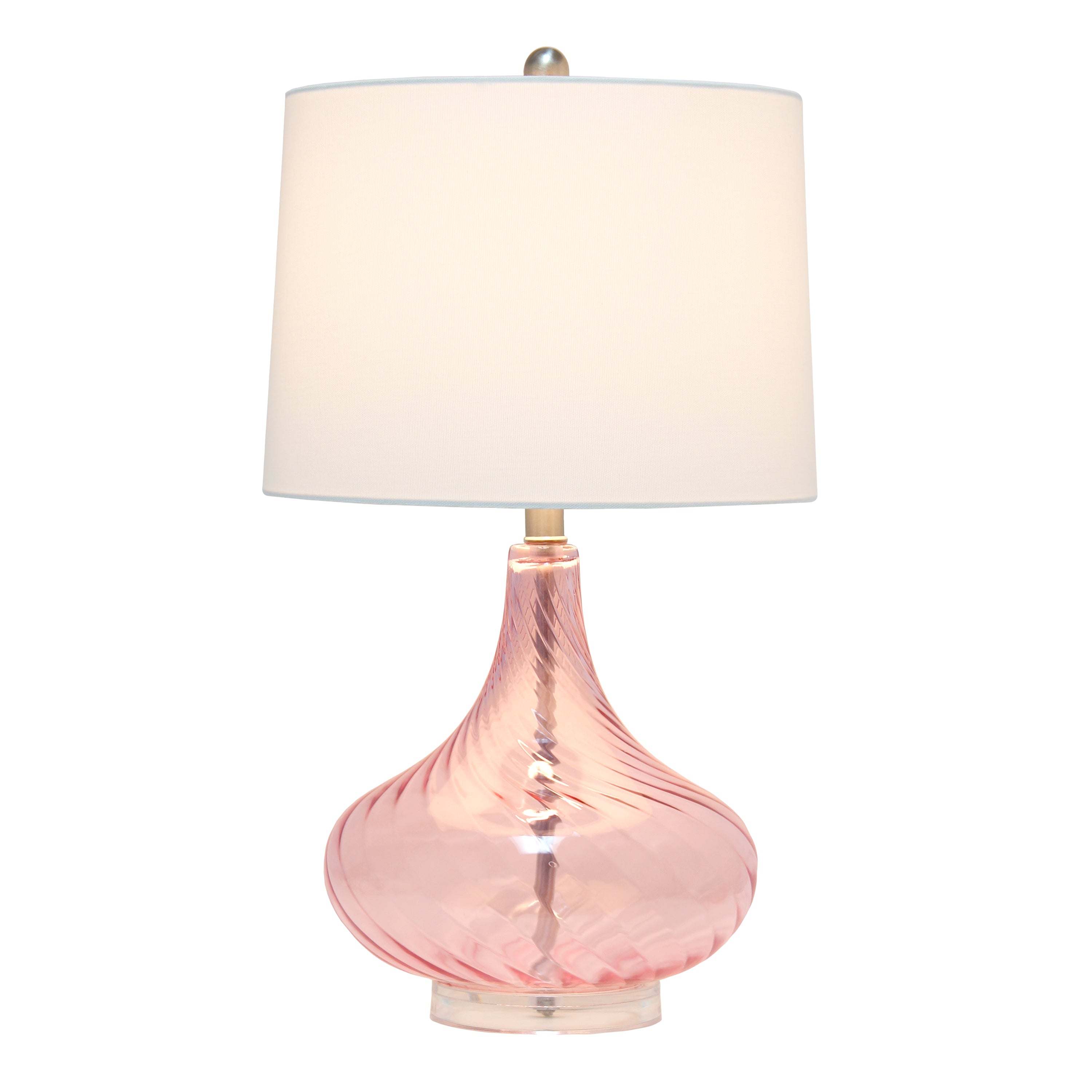 Linen Shade Wavy Colored Glass 24